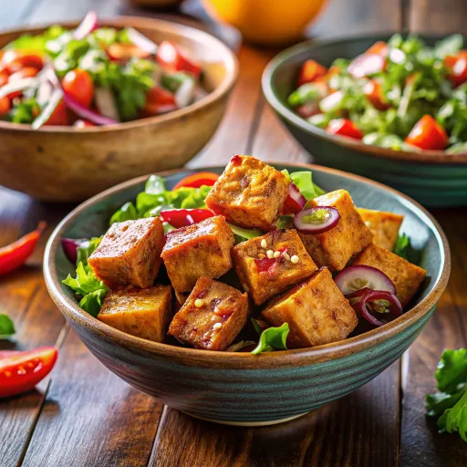 Sate Tempe Bulgogi dengan Sayuran